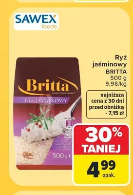 Ryż jaśminowy Britta promocja w Carrefour