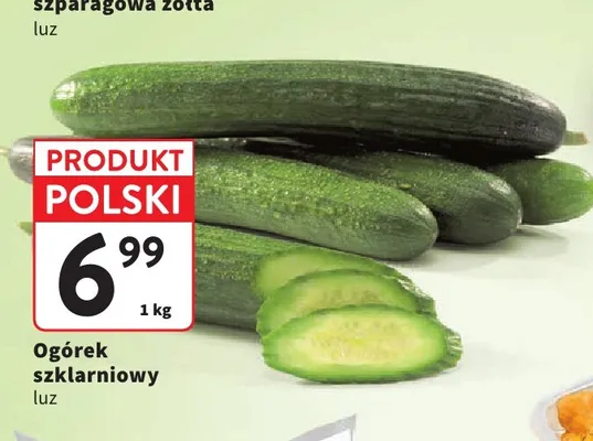 Ogórek szklarniowy polski promocja w Intermarche