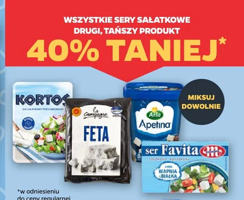 Sery sałatkowe promocja w Netto