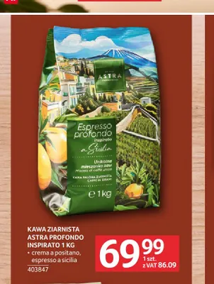 Kawa ziarnista Astra Profondo Inspirato espresso a sicilia promocja w Selgros