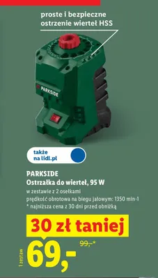 Ostrzałka do wierteł Parkside promocja w Lidl