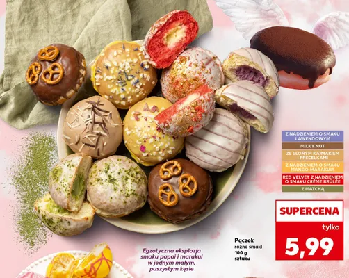 Pączek różne smaki milky nut promocja w Kaufland