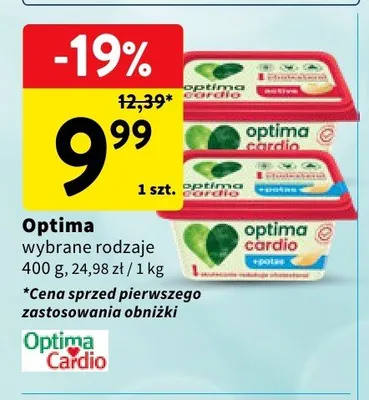 Margaryna Optima Cardio promocja w Intermarche