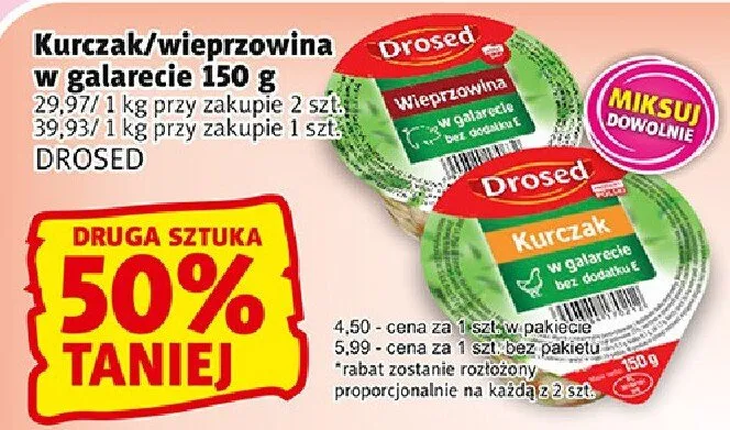 Kurczak/wieprzowina w galarecie promocja w Prim Market