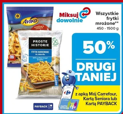 Frytki mrożone promocja w Carrefour Market