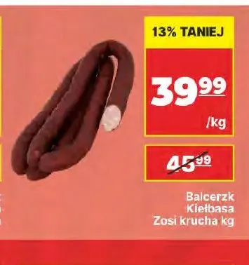 Kiełbasa Zosi krucha Balcerzak promocja w API Market
