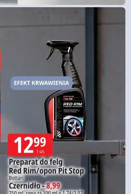Preparat do felg Red Rim Pit Stop promocja w Leclerc
