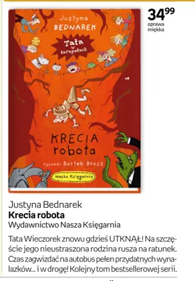 Książka Krecia robota Justyna Bednarek promocja w Empik