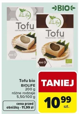 Tofu bio BIOLIFE promocja w Carrefour
