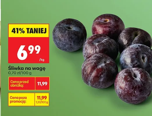 Śliwka na wagę promocja w Biedronka