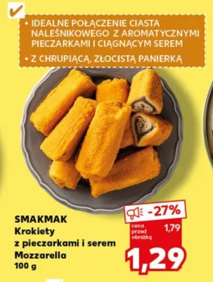 Krokiety z pieczarkami i serem mozzarella promocja w Kaufland