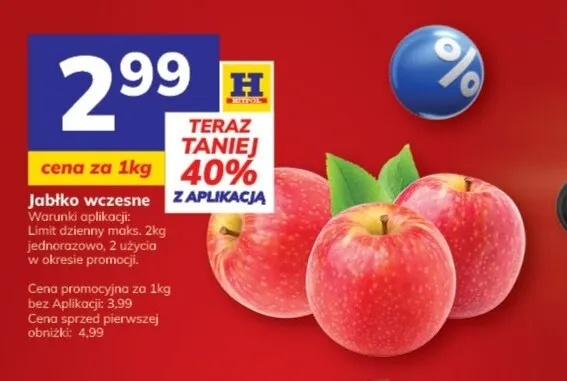 Jabłka wczesne promocja w Hitpol