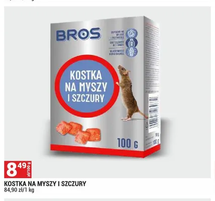 Kostka na myszy i szczury BROS promocja w Merkury Market