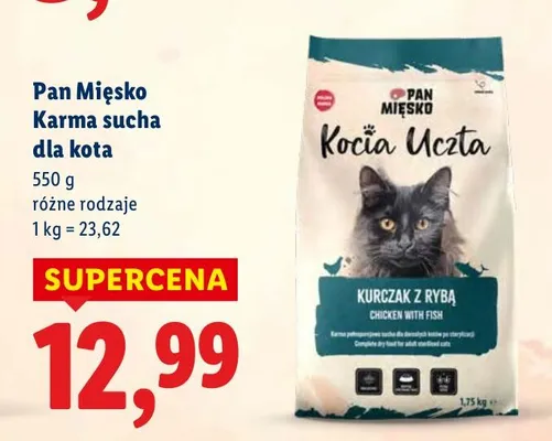 Karma sucha dla kota Kocia Uczta promocja w Lidl