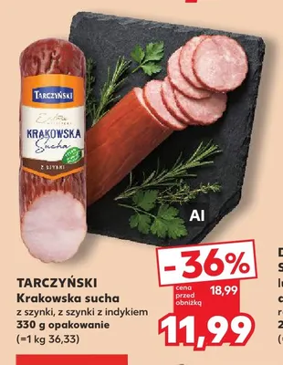 Krakowska sucha z szynki Tarczyński promocja w Kaufland