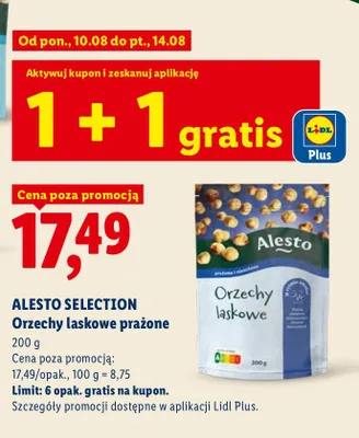 Orzechy laskowe prażone Alesto Selection promocja w Lidl