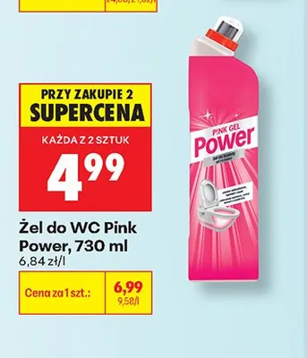 Żel do WC Mr Magic Pink Power promocja w Biedronka