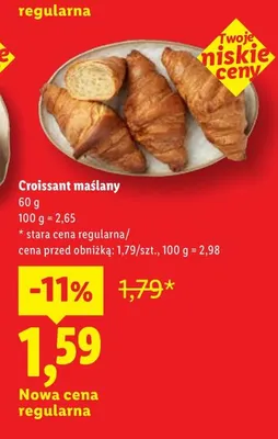 Croissant maślany promocja w Lidl