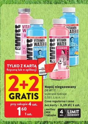 Napój niegazowany Dr Witt Vitamin Water promocja w Intermarche