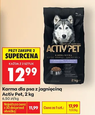 Karma dla psa z jagnięciną promocja w Biedronka