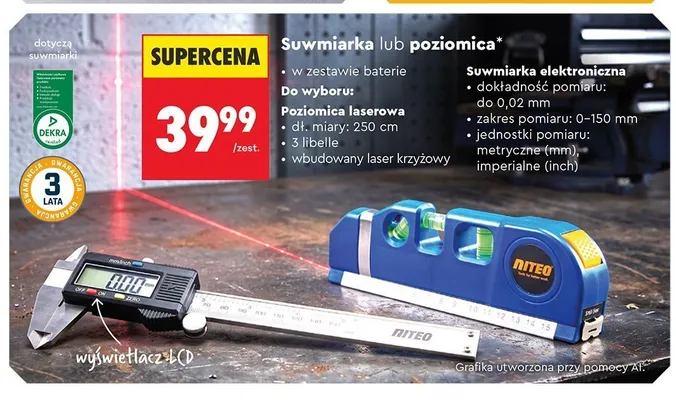 Poziomica laserowa NITEO promocja w Biedronka