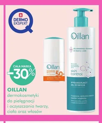 Żel do mycia twarzy Oillan Skin Control promocja w Super-Pharm