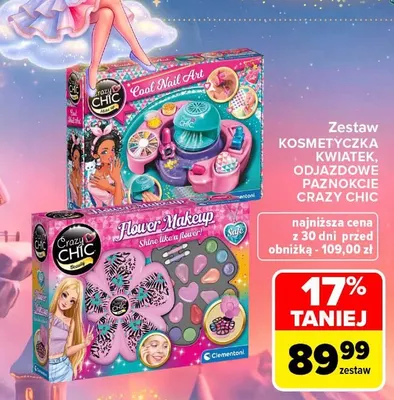 Zestaw odjazdowe paznokcie Crazy Chic promocja w Carrefour