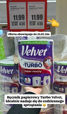 Ręcznik papierowy Turbo super mocny promocja w Dino