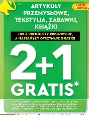 Artykuły przemysłowe, tekstylia, zabawki, książki promocja w Biedronka