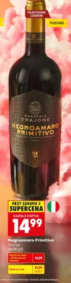 Wino czerwone Primitivo Negroamaro promocja w Biedronka