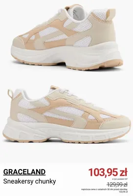 Sneakersy chunky Graceland promocja w Deichmann