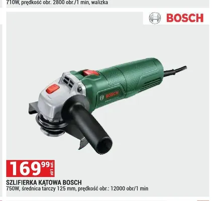 Szlifierka kątowa Bosch promocja w Merkury Market
