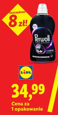 Płyn do prania ciemnych tkanin Perwoll Renew Black promocja w Lidl