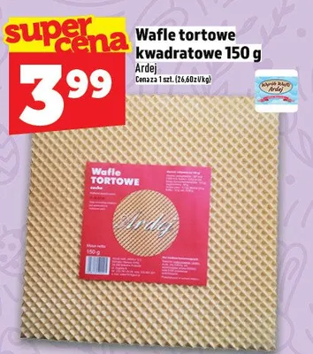 Wafle tortowe kwadratowe promocja w TOPAZ