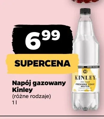 Napój gazowany Kinley różne rodzaje promocja w Netto