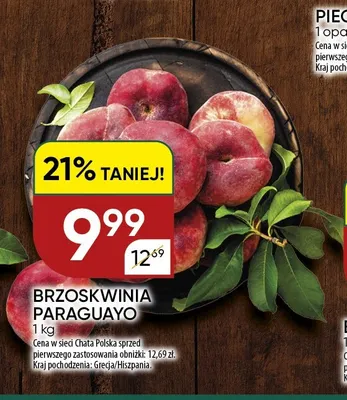 Brzoskwinia Paraguayo promocja w Chata Polska