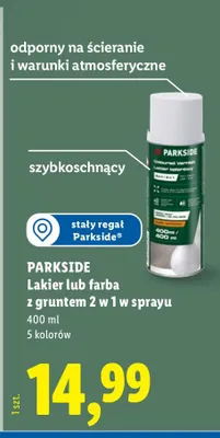 Lakier lub farba z gruntem 2w1 w sprayu promocja w Lidl