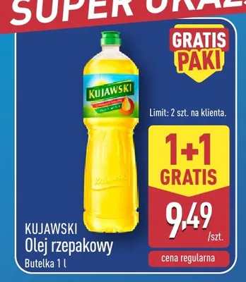 Olej rzepakowy Kujawski promocja w Aldi