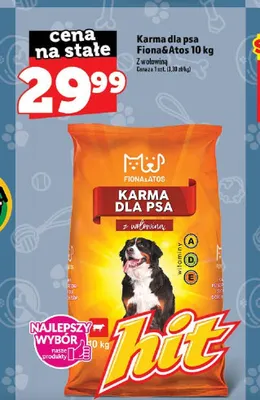 Karma dla psa Fiona&Atos z wołowiną 10kg promocja w TOPAZ