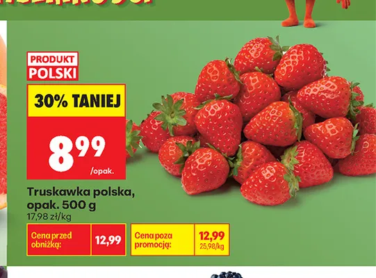 Truskawka polska promocja w Biedronka