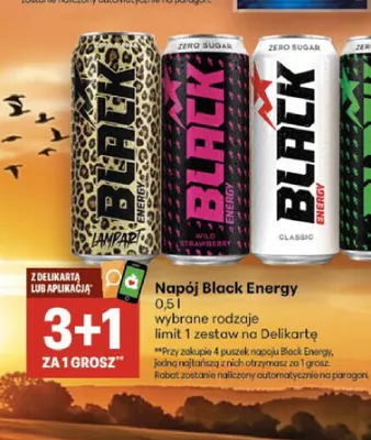 Napój Black Energy Wild Strawberry promocja w Delikatesy Centrum