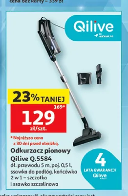 Odkurzacz pionowy Qilive Q.5584 promocja w Auchan