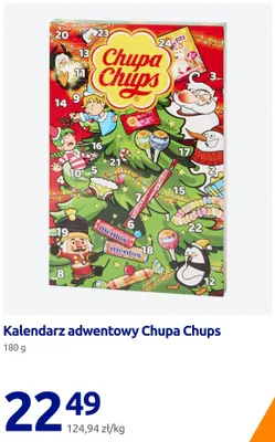 Kalendarz adwentowy Chupa Chups promocja
