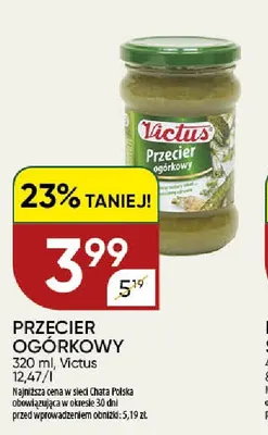 Przecier ogórkowy Victus promocja w Chata Polska
