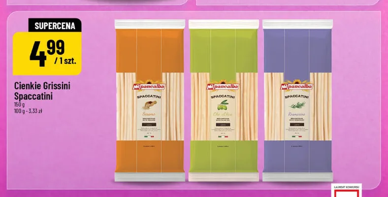 Cienkie Grissini Spaccatini Panealba Olio di Oliva promocja w POLOmarket