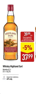 Whisky Highland Earl promocja w Aldi