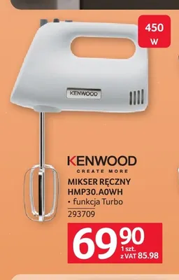 Mikser ręczny HMP30.A0WH Kenwood promocja w Selgros