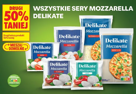 Ser Mozzarella Delikate Classic promocja w Biedronka
