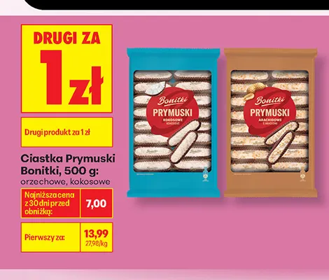 Ciastka orzechowe Prymuski Bonitki promocja w Biedronka
