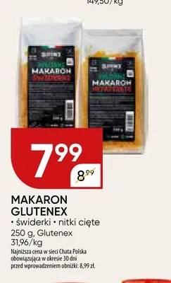 Makaron Glutenex nitki cięte promocja w Chata Polska